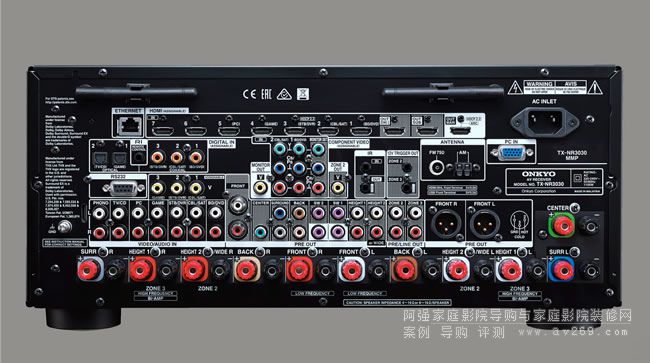 安橋功放NR3030接線端子