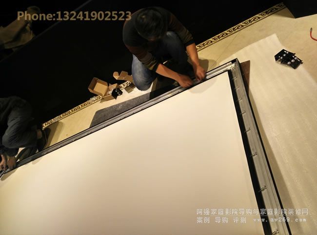 透聲幕布安裝案例