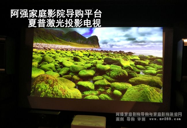 夏普激光投影機(jī)普通幕布屏攝