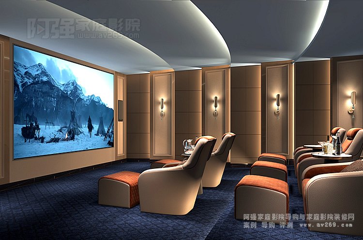 北京私人家庭影院裝修設計效果圖
